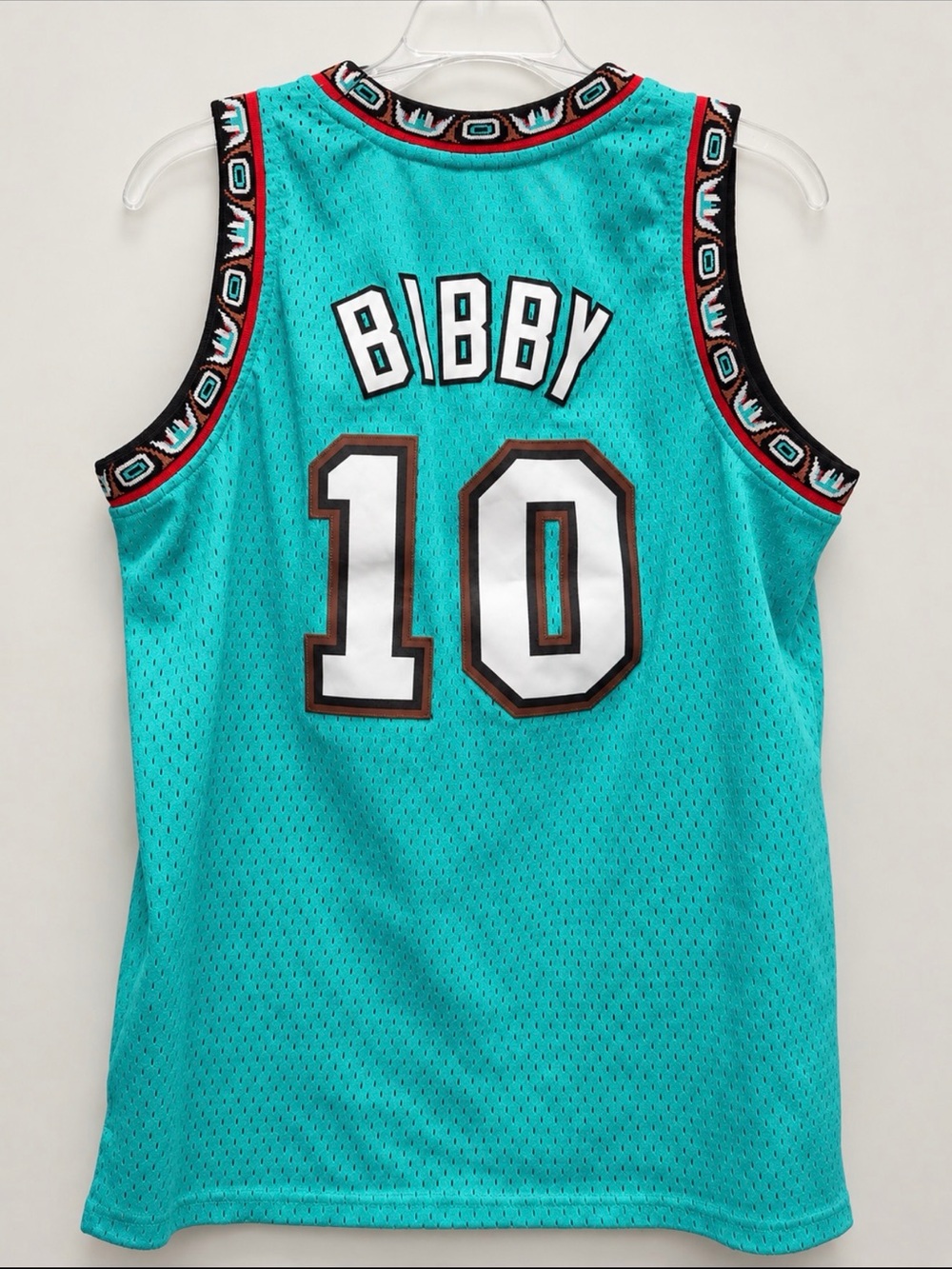 Mitchell & Ness Turquoise Mike Bibby Vancouver #10  youth jersey size xl